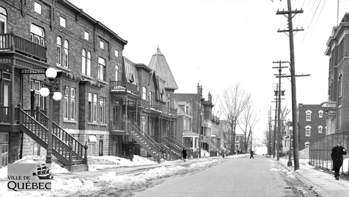L'avenue De Salaberry. Une vue en direction ouest le 15 avril 1944.