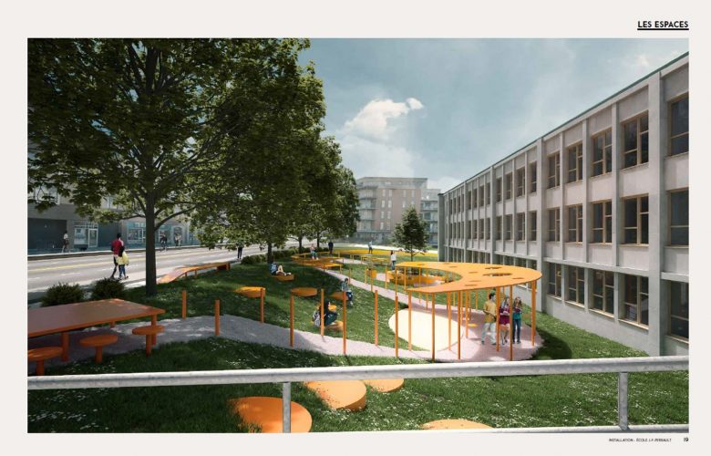 Une place publique devant l’école Perrault | 16 février 2021 | Article par Monmontcalm